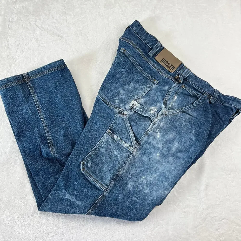 Duluth Trading Men's Carpenter Painters Jeans Size 38X31 Ballroom Flex